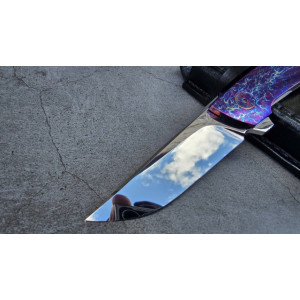 ENIGMA авторський складаний ніж ручної роботи Androshchuk Knives, сталь S125V, 65 HRC. Photo 3